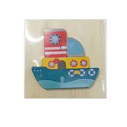 Пазлы деревянные С 47733 2 вида, в пленке (6900067477330) Кораблик Вид 1