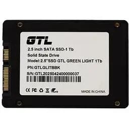 Твердотельный накопитель SSD GTL 1Tb, Green Light, SATA3, 2.5", 3D TLC, 520/500 МБ/с, Bulk teh0019765