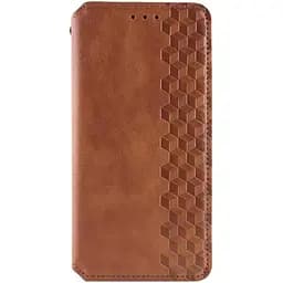Чохол-книжка Rubic Leather Case для Redmi Note 13 Pro 5G/Poco X6 5G Brown [120839]