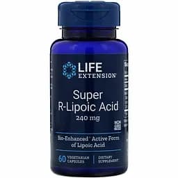 Харчова добавка Life Extension Super R-ліпоєва кислота 240 мг 60 капсул
