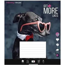 Зошит учнівський "Influencer" Школярик 012-3260K 12 аркушів (482000647043203260)(SC)