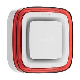 Бездротовий адресний пожежний оповіщувач світлозвуковий Ajax EN54 FireProtect (Sounder/VAD) Jeweller White (26-00660) - мініатюра 2