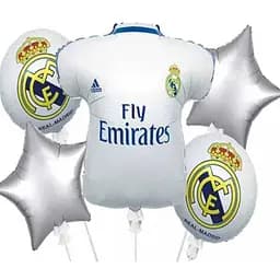 Набор фольгированных куль "Real-Madrid" 5 шт декоративные для праздников