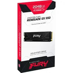 Накопичувач SSD Kingston m.2 NVMe 2TB FURY Renegade G5 PCIe 5.0 (SFYR2S/2T0) - мініатюра 3