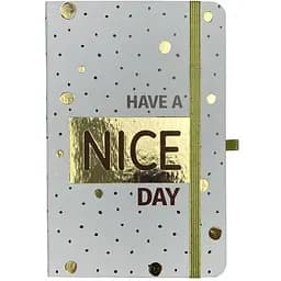 Книга записна Buromax Positivo в клітинку 207х136 мм на резинці біла 96 аркушів (BM.255110-12)