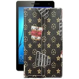 Чохол StatusCASE з екошкіри для планшету Huawei MediaPad T3 8.0 Луі-Вітон-коричневий