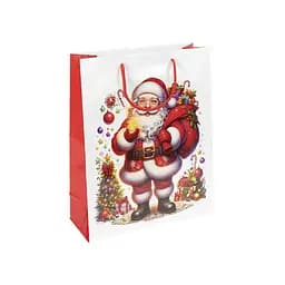 Подарочный пакет "Новый Год с Сантой" Bambi JA25-156-2 32х44х11 см