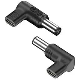 Перехідник Type-C to DC Adapter YX-07 PD19 5V 7.4 x 5.0 мм HP Чорний