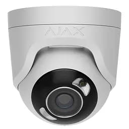 IP-Камера дротова TurretCam HL white, 8мп, 4мм, гібридне підсвічування IR 50м, білий Led 50м, P Ajax teh0015979 - мініатюра 2