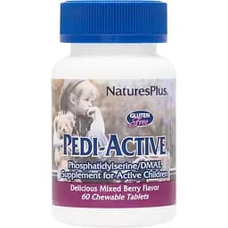 Натуральна добавка Natures Plus Pedi-Active, 60 жувальних таблеток для активних дітей