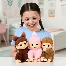 Інтерактивна іграшка Moose Little Live Pets Мавпеня Луна Лемон рожева (26764) - мініатюра 12