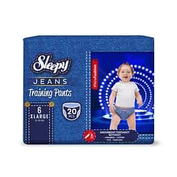 Підгузки-трусики дитячі Sleepy Jeans XL 6 (15-25 кг) 20 шт. модні
