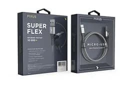 Pixus Flex Micro USB кабель Gray