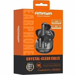Бездротові TWS навушники Amaya ANC38 ANC+ENC Black - мініатюра 2
