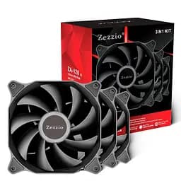 Комплект вентиляторів Zezzio ZA-120 V2 3in1 ARGB