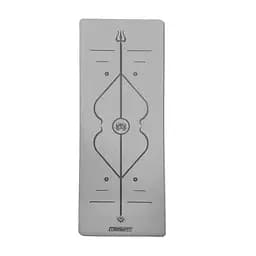 Коврик для йоги профессиональный EasyFit Pro каучук, 184 x 68 см, 5 мм серый (EF-1925-GY)