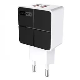 Адаптер мережевий AWEI C-500 |2USB, 2.4A|