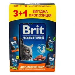 Набір вологих кормів для стерилізованих котів Brit Premium 4 шт. х 100 г - мініатюра 2