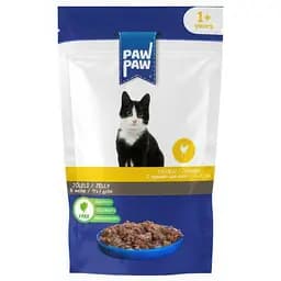 Вологий корм Pawpaw для дорослих котів курка в желе 85 г