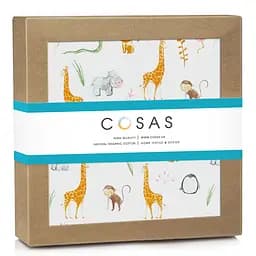Пелюшки фланелеві Cosas Africa Zoo 80x80 см, бежеві