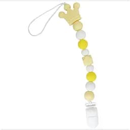 Тримач для пустушки "Корона" Мегазайка 511 Жовтий (2000990579782)