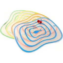 Набір кольорових гнучких кухонних обробних дощок 30х40 см (4 шт. у наборі), Kitchen Master 85725