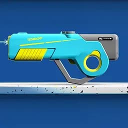 Водяний акумуляторний автомат Water Gun 8002C (600ml) with lithium battery Blue / Yellow - мініатюра 5