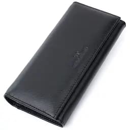 Класичний жіночий гаманець з натуральної шкіри ST Leather 22676 чорний