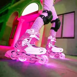 Ролики Neon Combo Skates Розмір 30-33 Рожевий - мініатюра 4