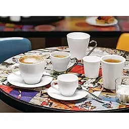 Чашка для кави Bormioli Rocco Aromateca Caffeino 95 мл біла (400898MTX121990) - мініатюра 2