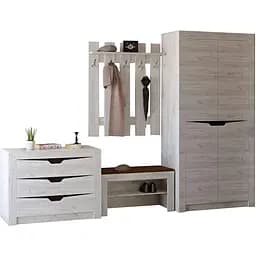 Передпокій Еверест Ліберті 2 дуб крафт білий (EVR-2518)