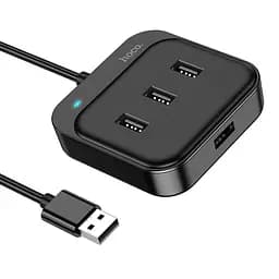 Hub адаптер Hoco Easy 4-in-1 converter HB31 (Usb to Usb2.0x4) (L=0.2M) 6931474784841 - мініатюра 5
