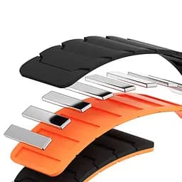 Ремінець Dual-color Magnetic для Smart Watch 20mm Black / Orange - мініатюра 2