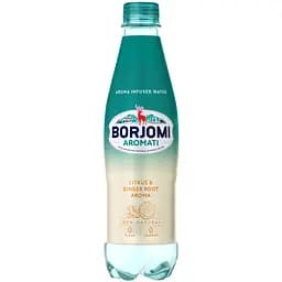 Напиток безалкогольный Borjomi Aromati газированный с ароматом Цитрусовых и Корня имбиря 0.5 л х 12 шт. (пет)