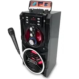 Акустична система 1.0 Media-Tech 18W, Bluetooth/FM/AUX/SD/USB/КАРАОКЕ чорна (MT3150) - мініатюра 4