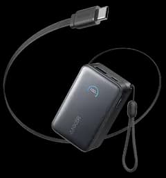 Портативний зарядний пристрій Nano - 10000 mAh 45W Built-In USB-C Cable Black Anker teh0027048