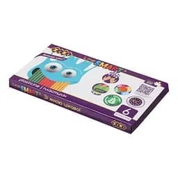 Пластилин 6 цветов, 120 г, ZB.6221 SMART Line ZiBi, в коробке (4823078931955)