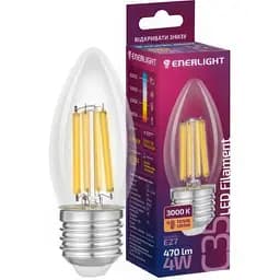 Світлодіодна лампа Enerlight Filament С35 4Вт 3000К Е27 (C35E274FILWGL)