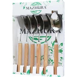 Набір столових ложок Mazhura Beech wood 6 шт. (mz505665)