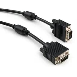Кабель мультимедийный VGA 10.0m ferrits Vinga (VCPVGAF10BK)