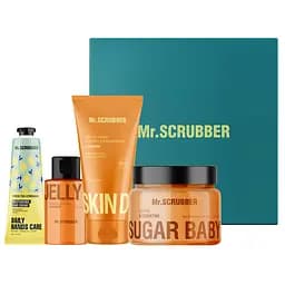 Подарочный набор Mr.Scrubber Orange Care: Сахарный скраб, 300 г + Крем-гель для тела, 150 мл + Гель для душа 100 мл + Крем для рук 30 г