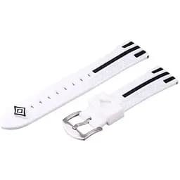 Силиконовый ремешок Primo Dart для часов Asus ZenWatch 2 (WI501Q) White-Black