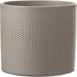Кашпо Edelman Era pot round рельєфний 17.5 см сіро-коричневе (1051629)