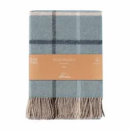 Плед Ardesto Leonardo Alpina 100% вовна блакитний 140 x 200 см (ART0704LM)