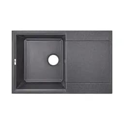 Кухонна мийка Lidz 790x495/230 BLA-03 (LIDZBLA03790495230), Чорний
