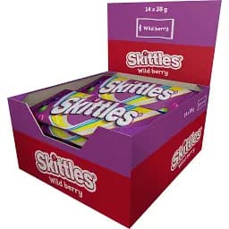 Упаковка драже Skittles Дикі Ягоди 38 г x 14 шт
