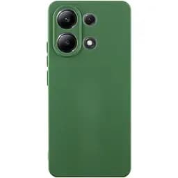 Чехол Getman TPU Liquid Silk Full Camera для Xiaomi Redmi Note 13 4G Зеленый/Dark green