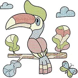 Водяні розмальовки Талант Птахи (8w-birds) - мініатюра 2