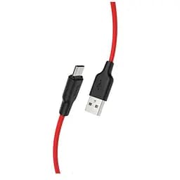 Кабель Hoco MicroUSB Silicone X21 Plus силиконовый красный 1 м