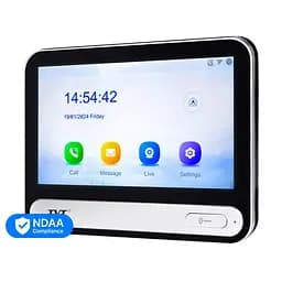 Комплект IP-відеодомофона з WiFi TVT TE-KT6101-001 Black: відеодомофон 7" TD-E2137-PE/TP/WF, відеопанель 2Mp TD-E3110-IC/PE/WF, кутовий кронштейн, монтажна коробка з козирком (82-00411) - мініатюра 4